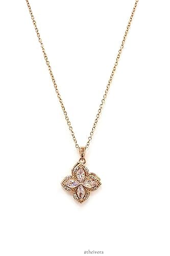 The ivora Beads Gold-plated Plated Pendant Necklace For Women And Girls