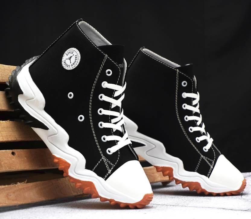 Comfortable Part wear High Tops For Men (Black)